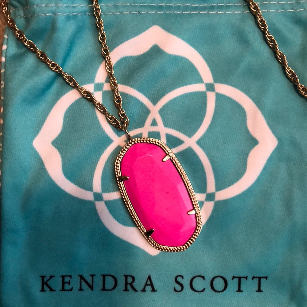 Kendra Scott Reid Necklace in Hot Pink